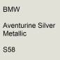 Preview: BMW, Aventurine Silver Metallic, S58.